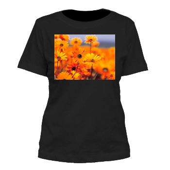 Flowers Women's Cut T-Shirt