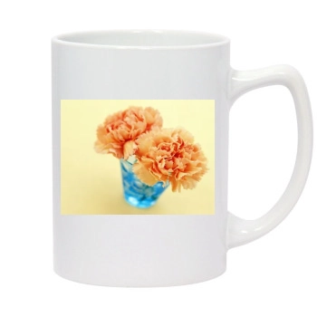 Flowers 14oz White Statesman Mug