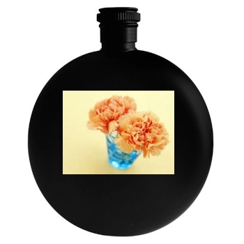 Flowers Round Flask