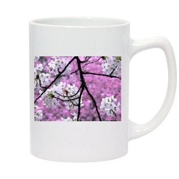 Flowers 14oz White Statesman Mug