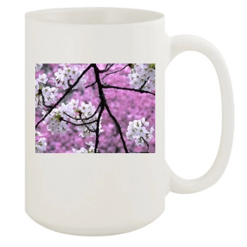 Flowers 15oz White Mug