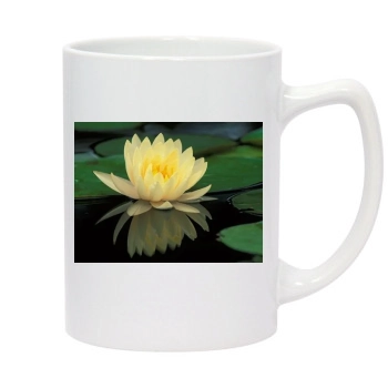 Flowers 14oz White Statesman Mug