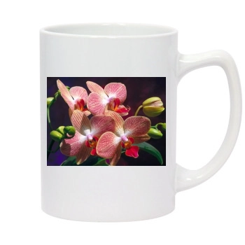 Flowers 14oz White Statesman Mug