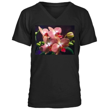 Flowers Men's V-Neck T-Shirt