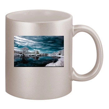 Rivers 11oz Metallic Silver Mug