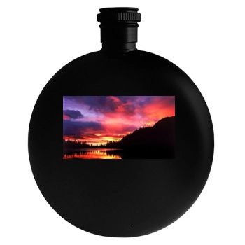 Rivers Round Flask