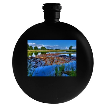 Rivers Round Flask