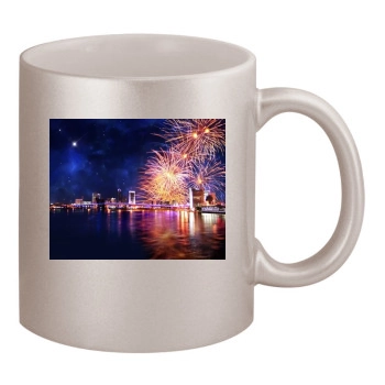 Rivers 11oz Metallic Silver Mug