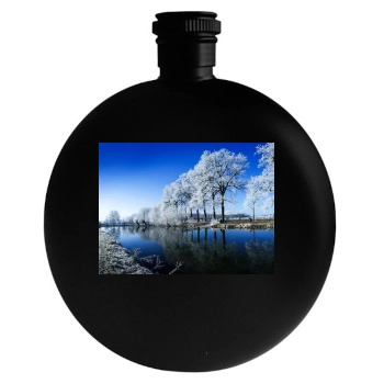 Rivers Round Flask