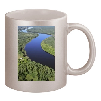 Rivers 11oz Metallic Silver Mug