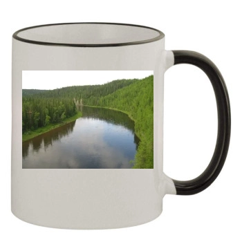 Rivers 11oz Colored Rim & Handle Mug