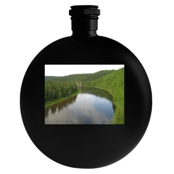 Rivers Round Flask