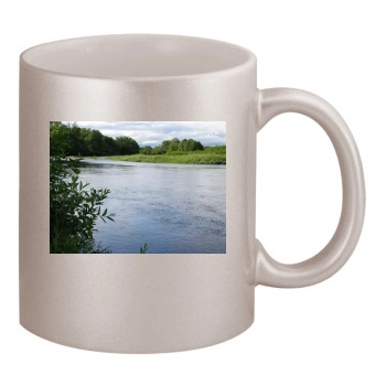 Rivers 11oz Metallic Silver Mug