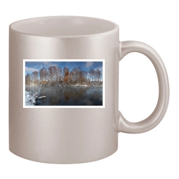 Rivers 11oz Metallic Silver Mug