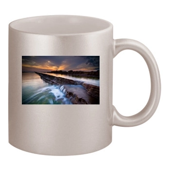 Rivers 11oz Metallic Silver Mug