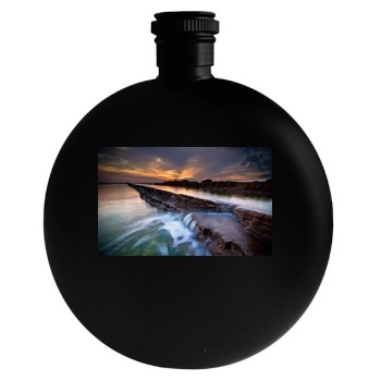 Rivers Round Flask