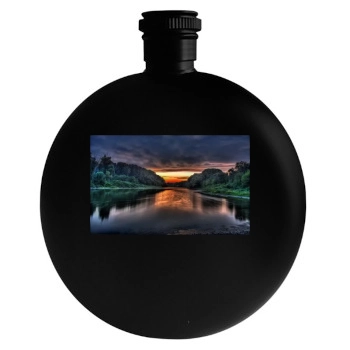 Rivers Round Flask