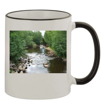 Rivers 11oz Colored Rim & Handle Mug