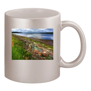 Rivers 11oz Metallic Silver Mug