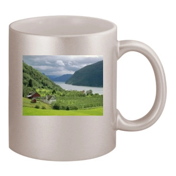 Rivers 11oz Metallic Silver Mug