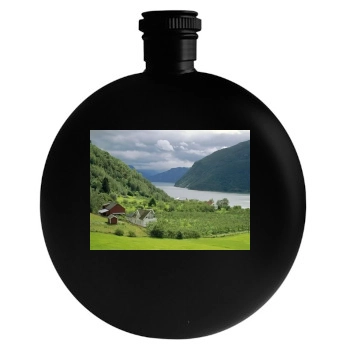 Rivers Round Flask