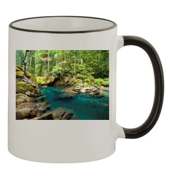 Rivers 11oz Colored Rim & Handle Mug