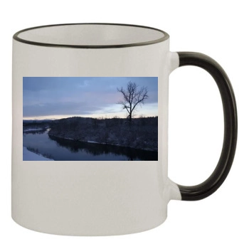 Rivers 11oz Colored Rim & Handle Mug