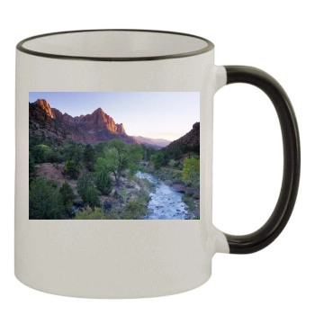 Rivers 11oz Colored Rim & Handle Mug