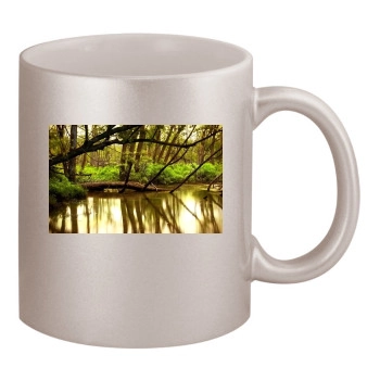 Rivers 11oz Metallic Silver Mug