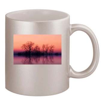 Rivers 11oz Metallic Silver Mug