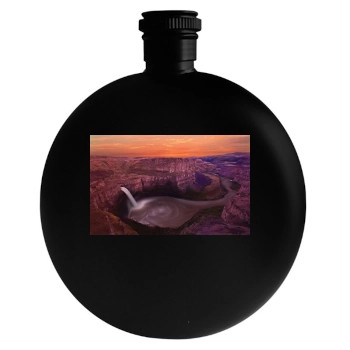 Rivers Round Flask