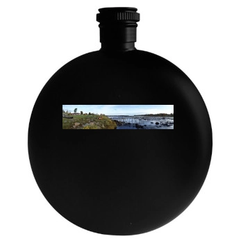 Rivers Round Flask