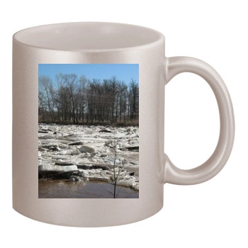 Rivers 11oz Metallic Silver Mug