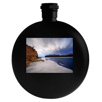 Rivers Round Flask