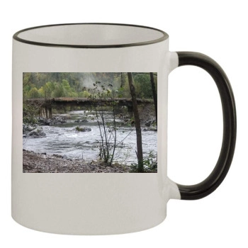 Rivers 11oz Colored Rim & Handle Mug