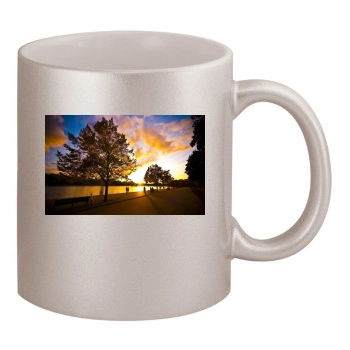 Rivers 11oz Metallic Silver Mug