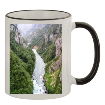 Rivers 11oz Colored Rim & Handle Mug