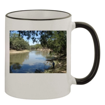 Rivers 11oz Colored Rim & Handle Mug