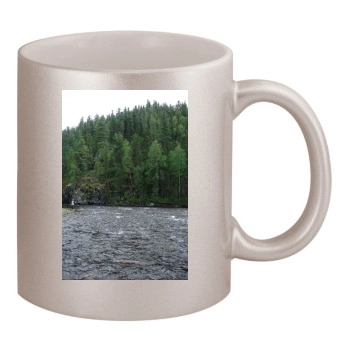 Rivers 11oz Metallic Silver Mug