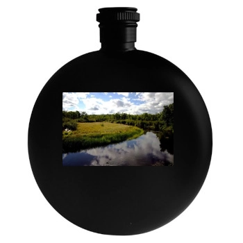 Rivers Round Flask