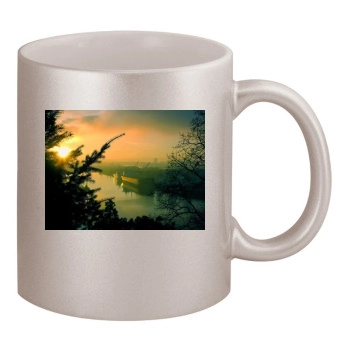 Rivers 11oz Metallic Silver Mug