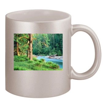 Rivers 11oz Metallic Silver Mug