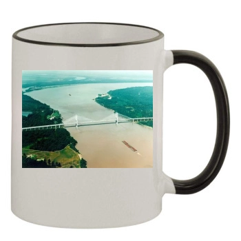 Rivers 11oz Colored Rim & Handle Mug