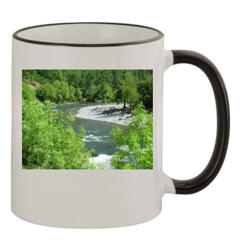 Rivers 11oz Colored Rim & Handle Mug