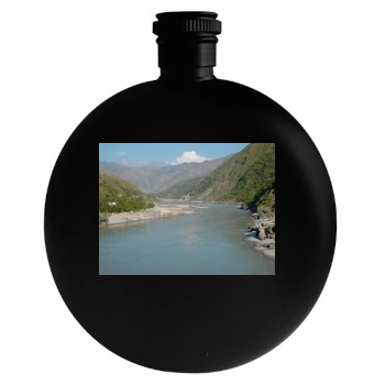 Rivers Round Flask