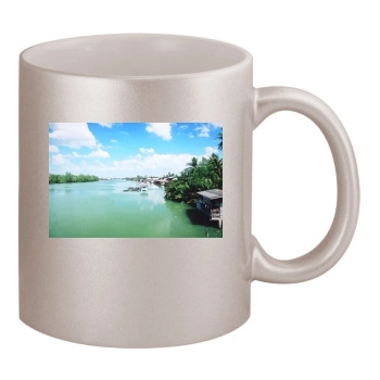 Rivers 11oz Metallic Silver Mug