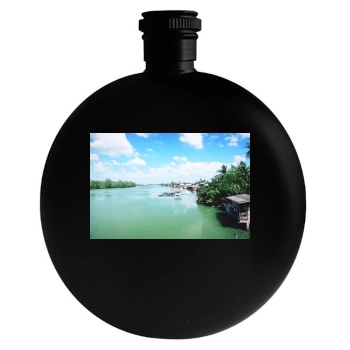 Rivers Round Flask