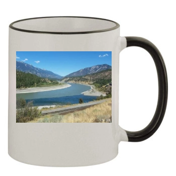 Rivers 11oz Colored Rim & Handle Mug