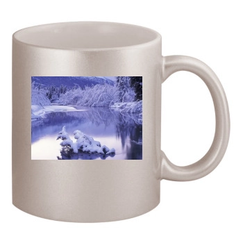 Rivers 11oz Metallic Silver Mug