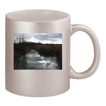 Rivers 11oz Metallic Silver Mug